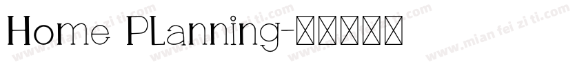 Home Planning字体转换